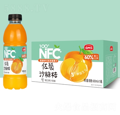 倍養(yǎng)樂微佐餐沙糖桔復(fù)合果汁飲料600mlX15