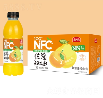 倍養(yǎng)樂佐餐雙柚復(fù)合果汁飲料600mlX15