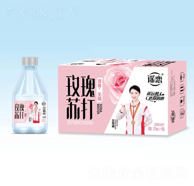 遙戀玫瑰蘇打無汽蘇打水飲料375mlX15瓶