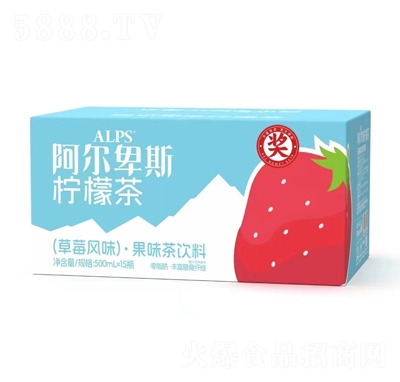 阿爾卑斯檸檬茶草莓風(fēng)味果味茶飲料500mlX15瓶