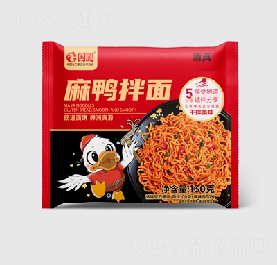 國(guó)圓麻鴨拌面130克