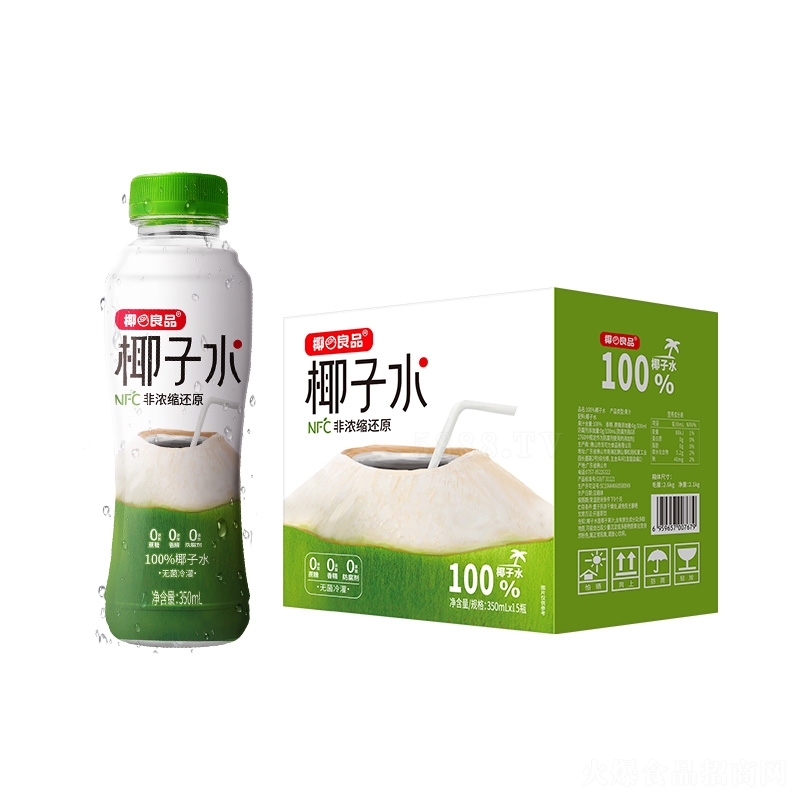 椰良品椰子水飲料350ml×15