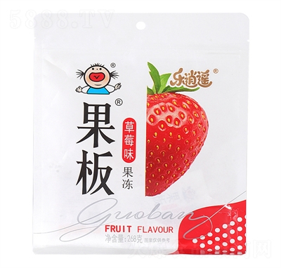 樂逍遙忘不了果板果凍兒童果凍零食草莓味