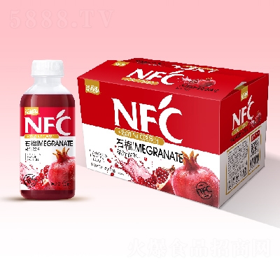 益和源石榴汁NFC果汁500ml×15