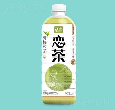 沃戀青梅綠茶風味飲料1L