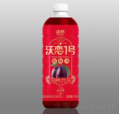 沃戀蜂蜜酸梅湯風味飲料1L