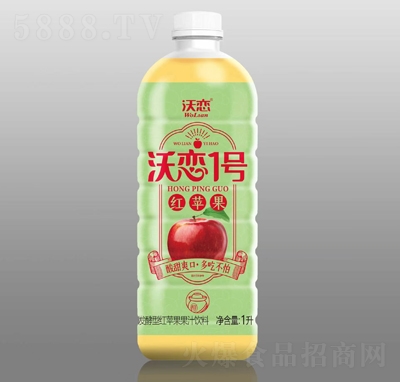 沃戀發(fā)酵型紅蘋果果汁飲料1L