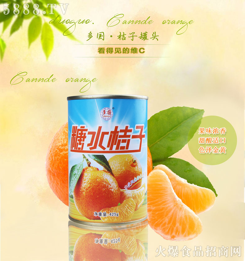 多國(guó)桔子罐頭425g